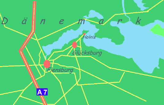 Karte Glücksburg